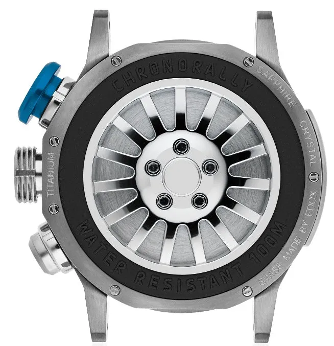 Edox Uhren Edox Chronorally Chronograph Titanium Armbanduhr