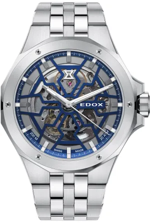 Edox Uhren Edox Delfin Mecano 3 Zeiger Skelettuhr