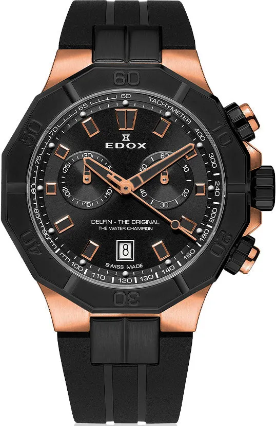 Edox Uhren Edox Delfin Der Originale Chronograph Herrenuhr