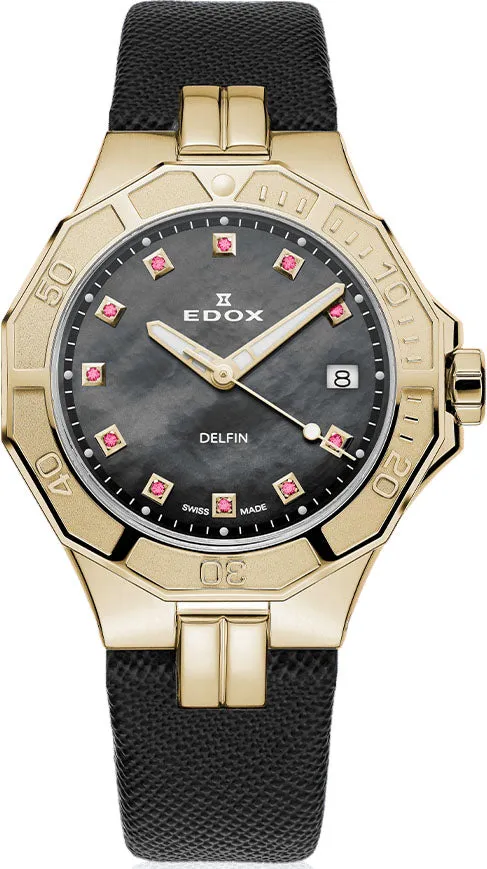 Edox Uhren Edox Delfin The Original Lady Quarz Uhr mit 3 Zeigern