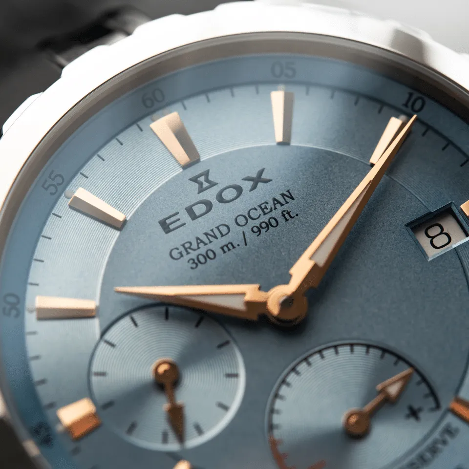 Edox Uhren Edox Grand Ocean Power Reserve Kleine Sekunde Uhr