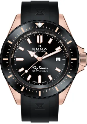 Edox Uhren Edox Skydiver Neptunian Automatik Uhr mit 3 Zeigern