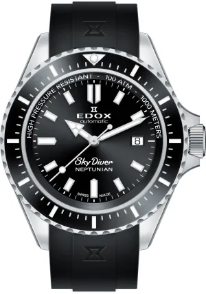 Edox Uhren Edox Skydiver Neptunian Automatik Uhr mit 3 Zeigern