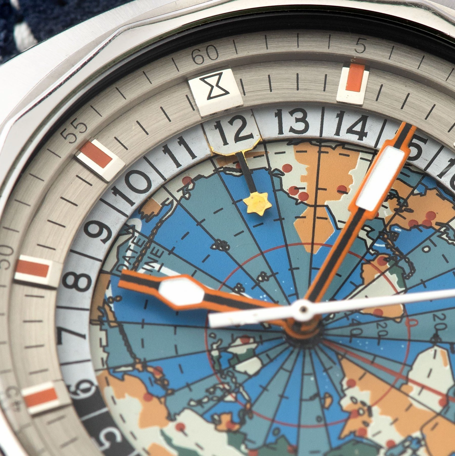 Edox Geoscope World Timer 1970s