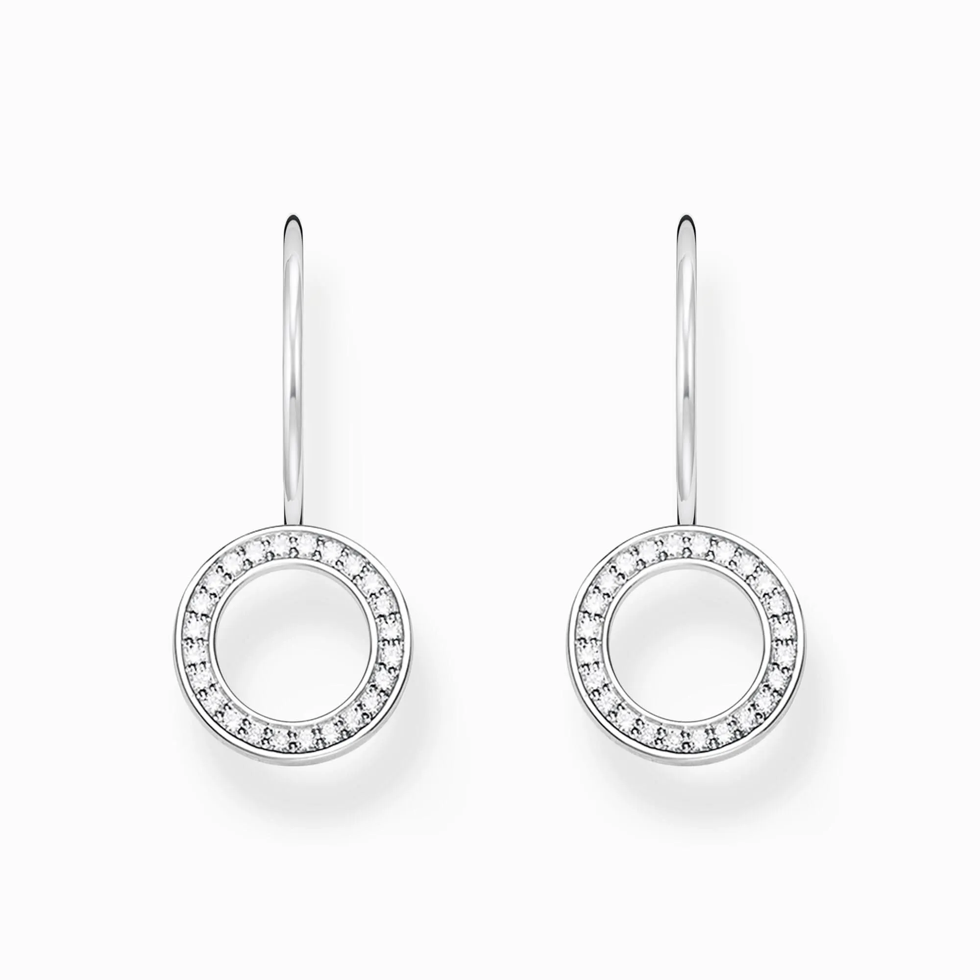 Essentials Sterling Silber Rundförmige Zirkonia Ohrringe H2291-051-14 Thomas Sabo Ohrringe