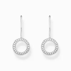 Essentials Sterling Silber Rundförmige Zirkonia Ohrringe H2291-051-14 Thomas Sabo Ohrringe