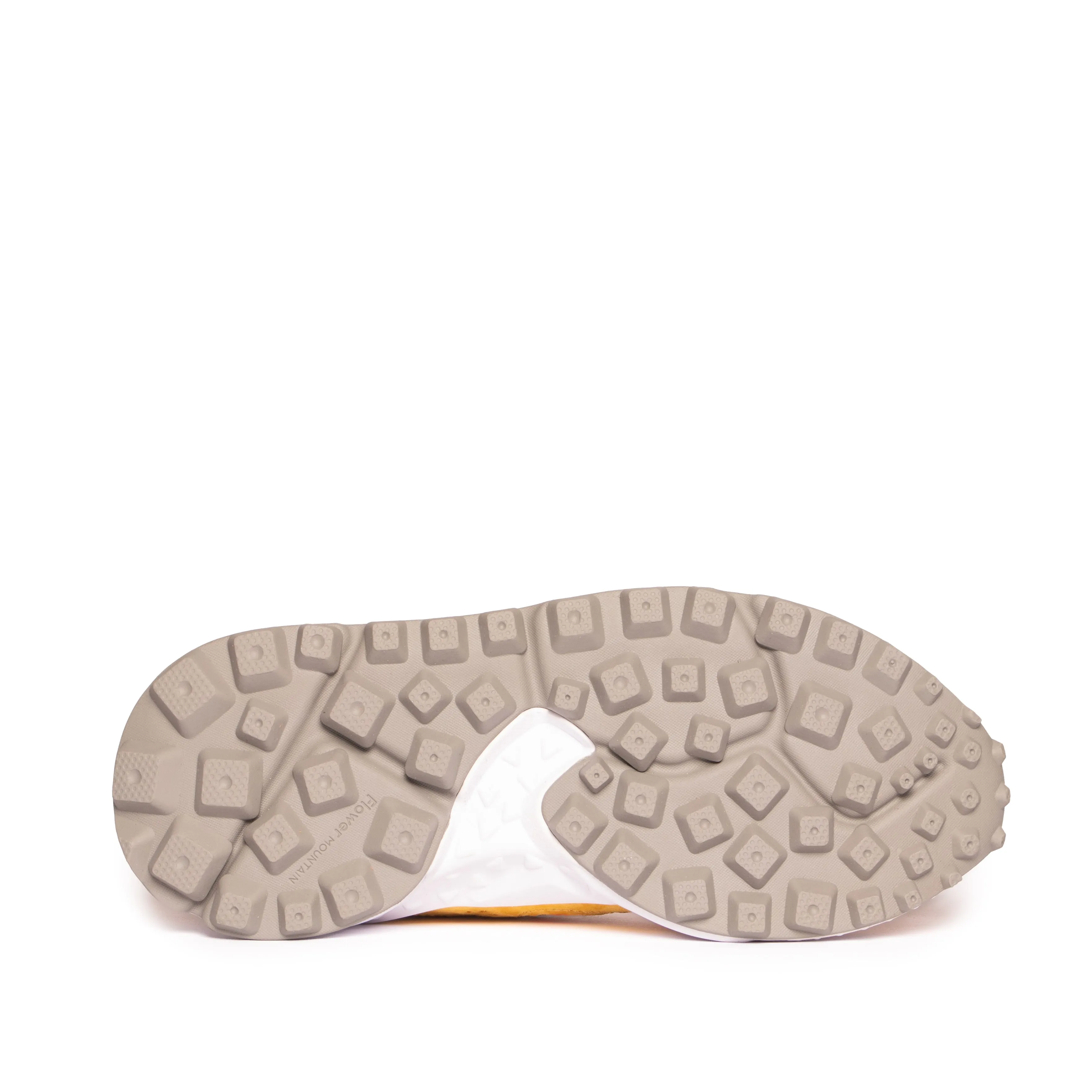 Flower Mountain Damen Koetsu Wildleder Karo Beige / Ocker