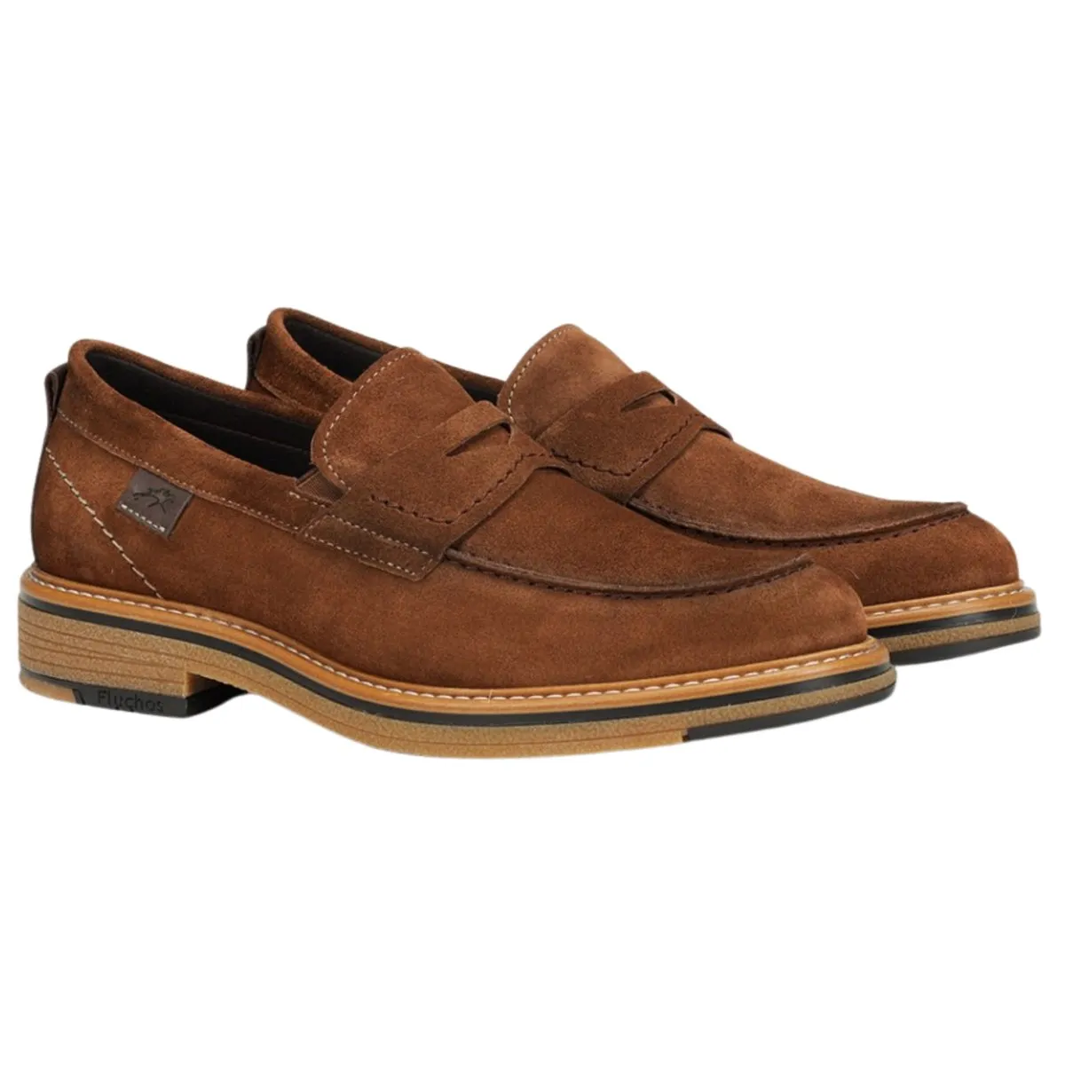 Fluchos Herren Kasper Afelpado Antilope Braun Wildleder