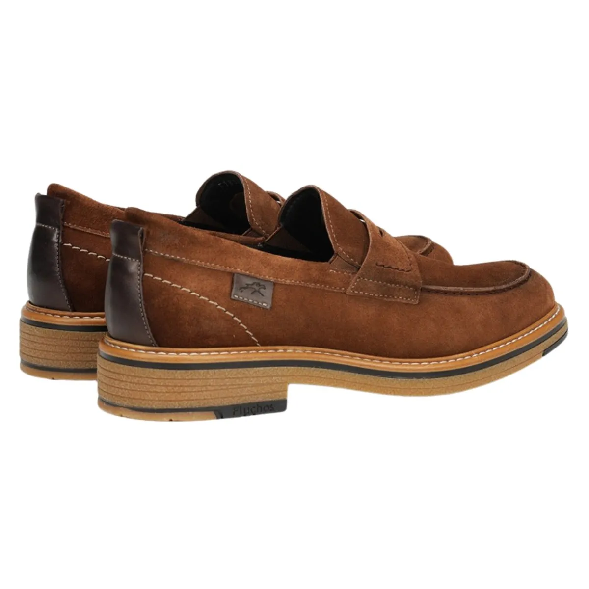 Fluchos Herren Kasper Afelpado Antilope Braun Wildleder