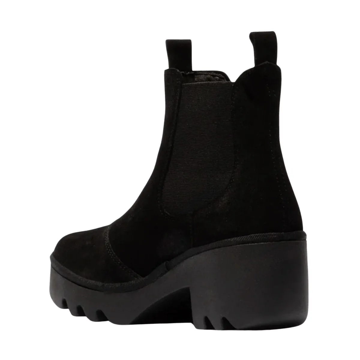 Fly London Damen TRIG514FLY Schwarz Öl Wildleder