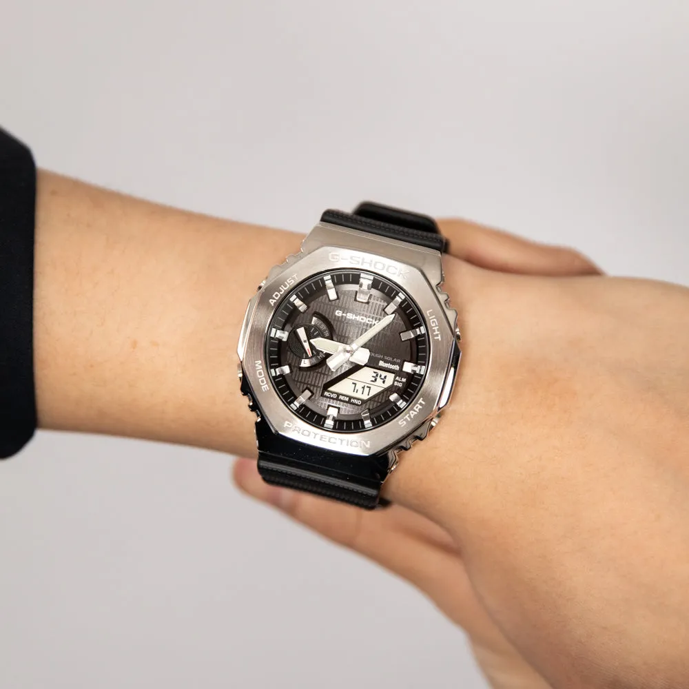 G-Shock Herrenuhren G-Shock GBM2100-1A Metallgehäuse Bluetooth 'CasiOak'