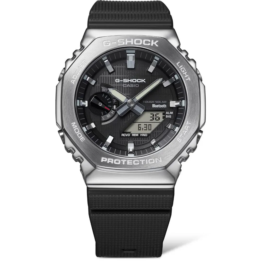 G-Shock Herrenuhren G-Shock GBM2100-1A Metallgehäuse Bluetooth 'CasiOak'