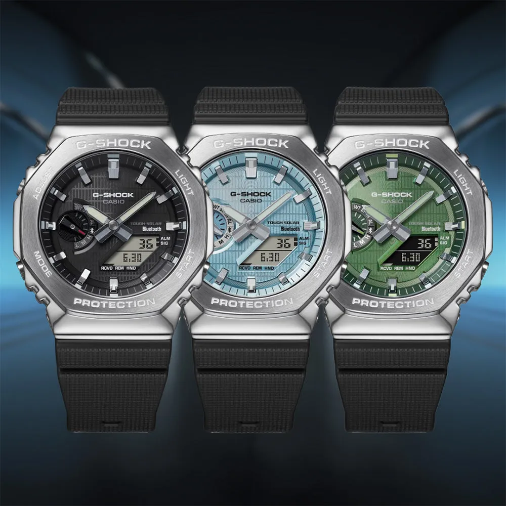 G-Shock Herrenuhren G-Shock GBM2100-1A Metallgehäuse Bluetooth 'CasiOak'