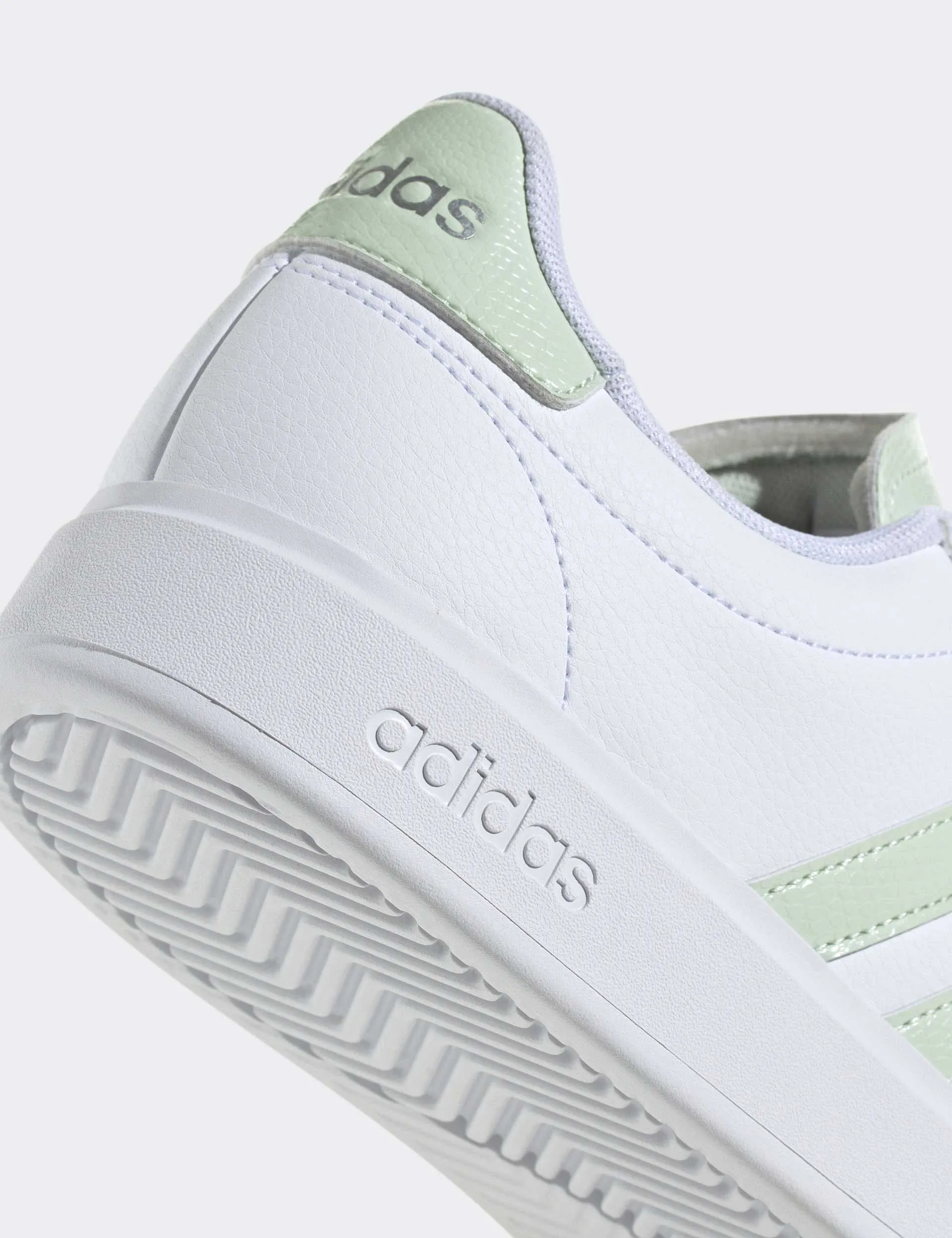 Grand Court 2.0 Schuhe - Wolkenweiß/Leinengrün/Mattes Silber
