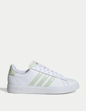 Grand Court 2.0 Schuhe - Wolkenweiß/Leinengrün/Mattes Silber