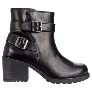 Harley Davidson Lalanne Doppelriemen-Vollleder-Damen-Blockabsatz-Stiefeletten