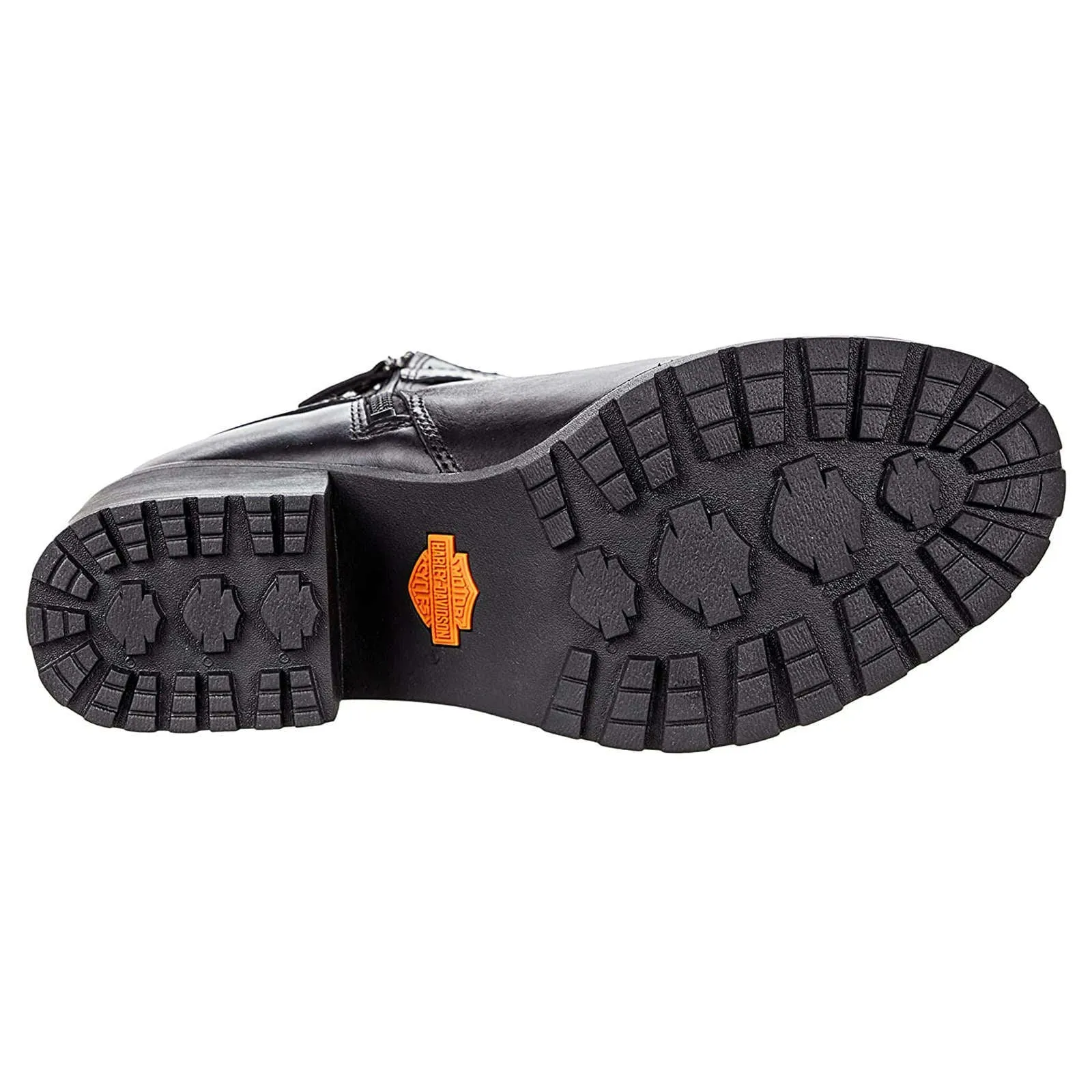 Harley Davidson Lalanne Doppelriemen-Vollleder-Damen-Blockabsatz-Stiefeletten