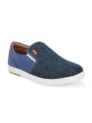 Hitz Herren Blaue Slip-on Freizeitsneaker