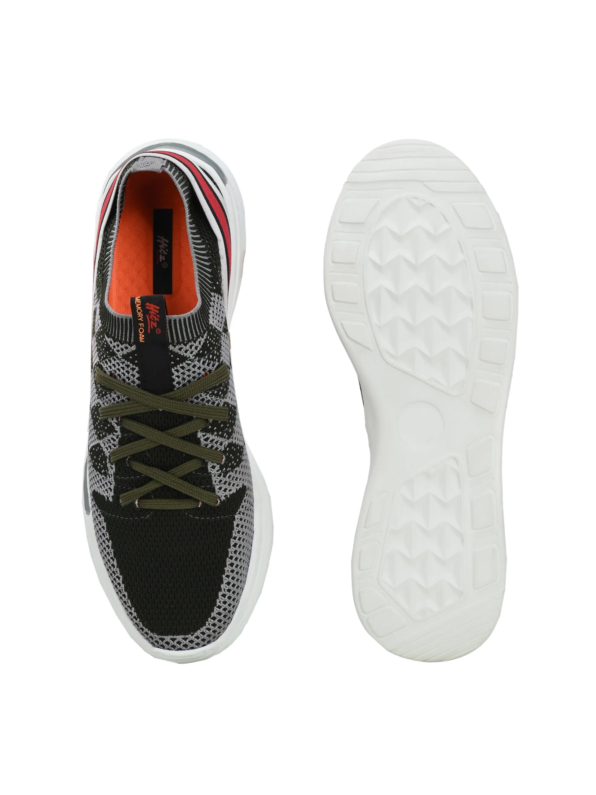 HITZ211 Herren Schwarze Leder Casual Schnürschuhe