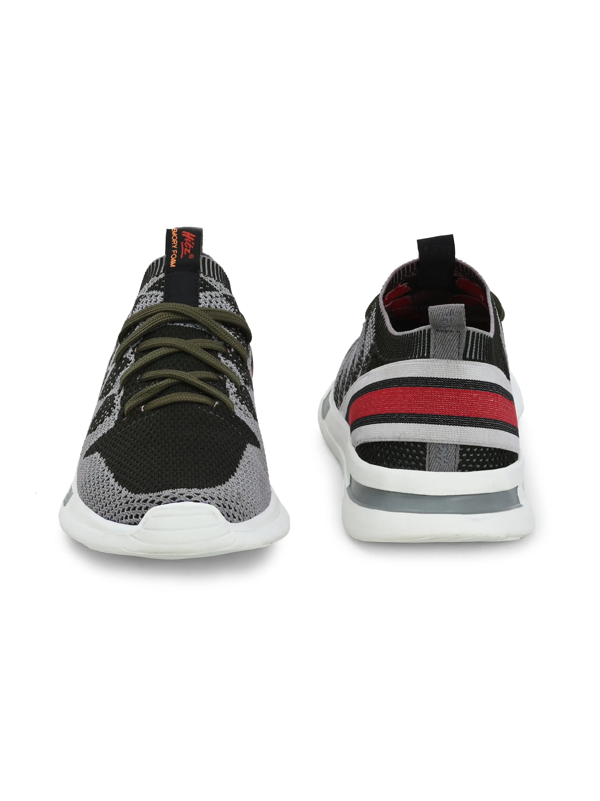 HITZ211 Herren Schwarze Leder Casual Schnürschuhe