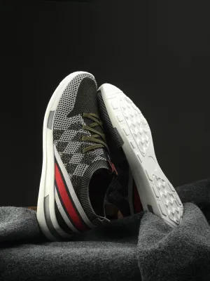 HITZ211 Herren Schwarze Leder Casual Schnürschuhe