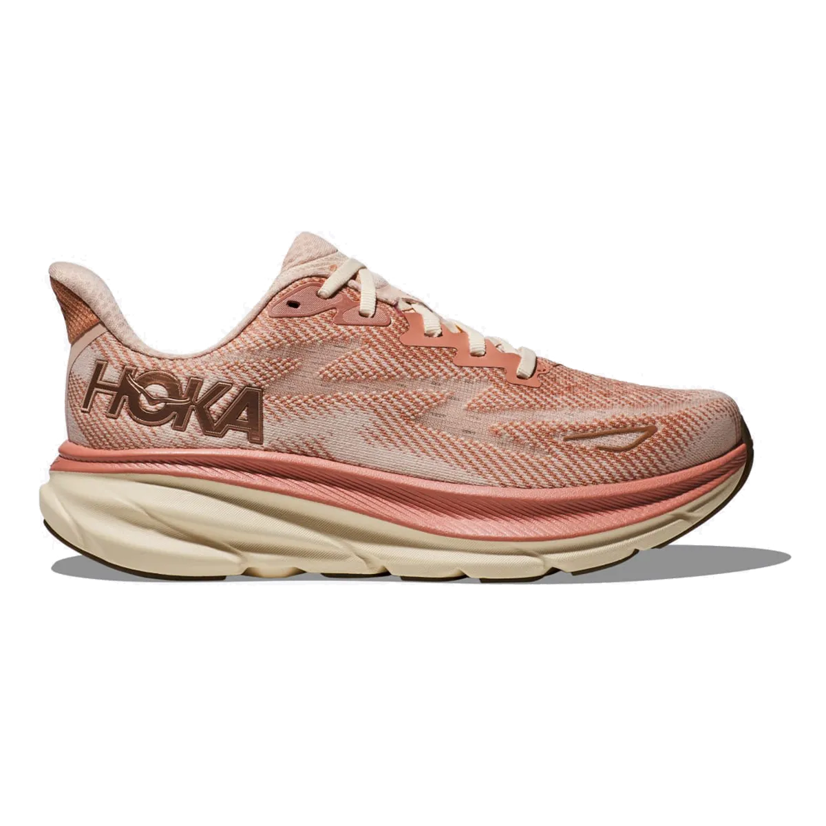 Hoka Clifton 9 - Sandstein - Creme