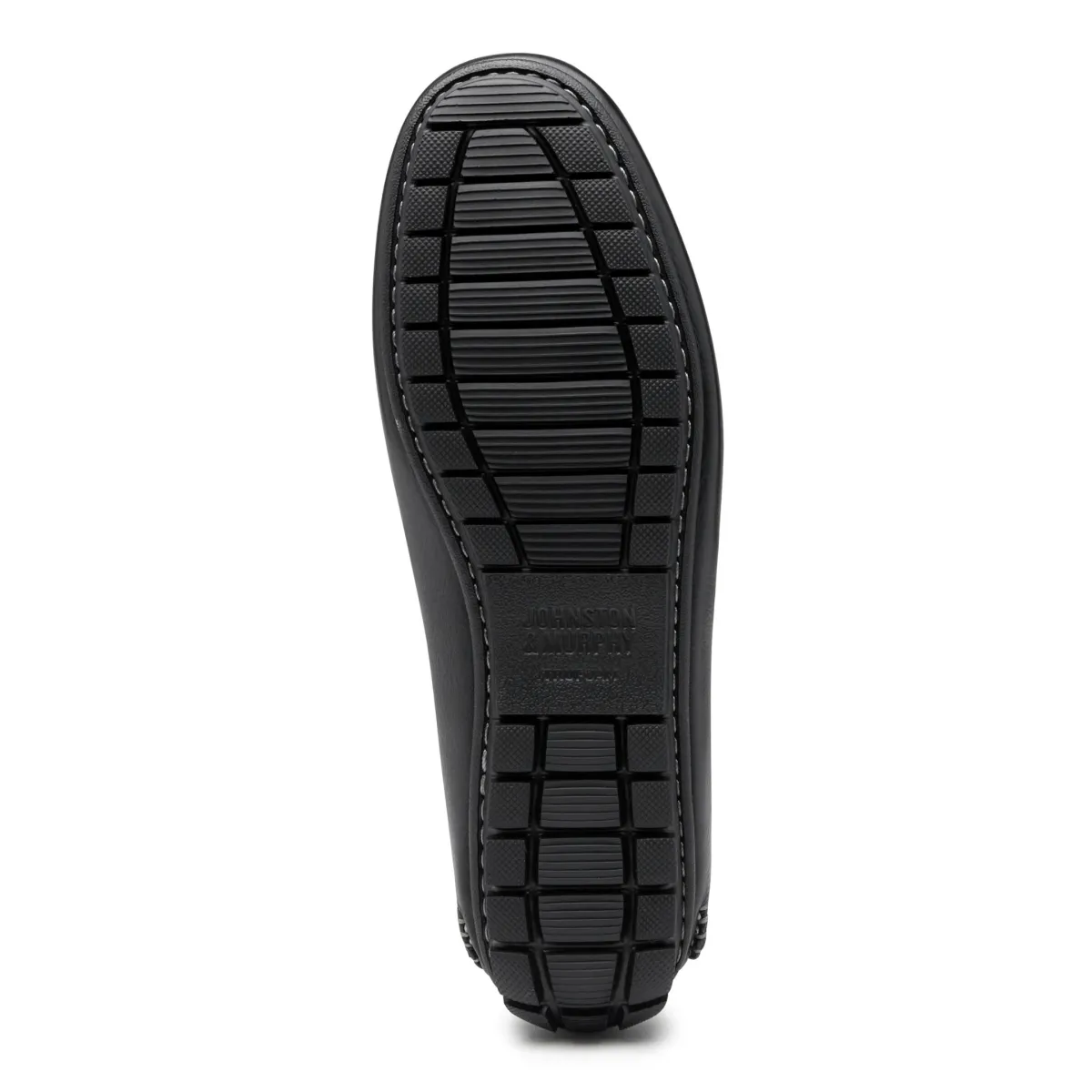 Johnston & Murphy Herren Cort Moc Venetian Schwarz Vollnarbenleder