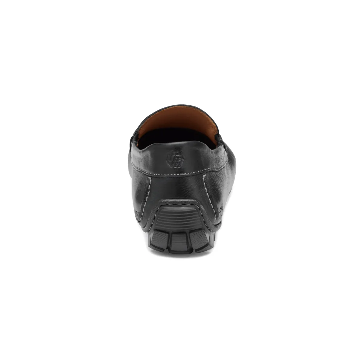 Johnston & Murphy Herren Cort Moc Venetian Schwarz Vollnarbenleder