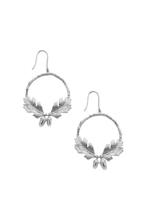Karen Walker Schmuck Karen Walker Eichel- & Blattkranz Ohrringe - Sterlingsilber