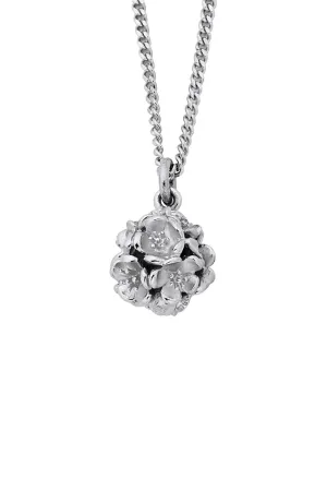 Karen Walker Schmuck Karen Walker Botanischer Kleiner Blumenball-Anhänger - Silber