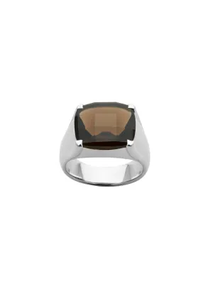 Karen Walker Schmuck Karen Walker - Schachbrettmuster 14x12 mm Rauchquarz