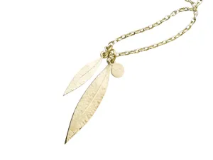 Karen Walker Schmuck Karen Walker Doppelblatt-Anhänger - 9 Karat Gold