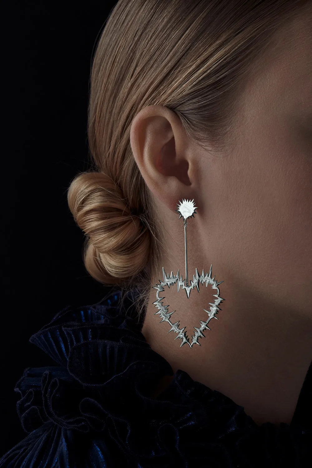 Karen Walker Schmuck Karen Walker Electric Heart Ohrringe - Sterling Silber