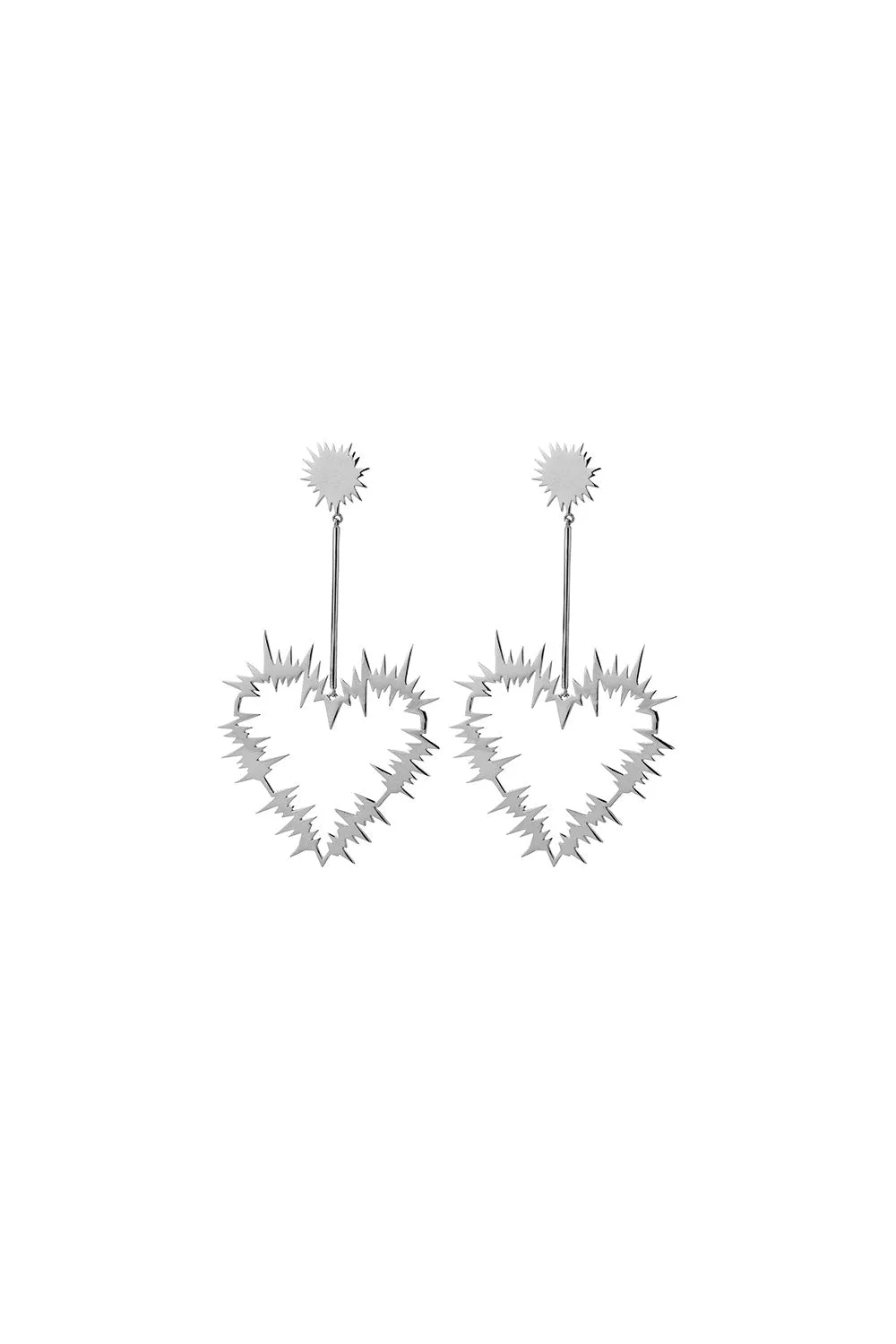 Karen Walker Schmuck Karen Walker Electric Heart Ohrringe - Sterling Silber