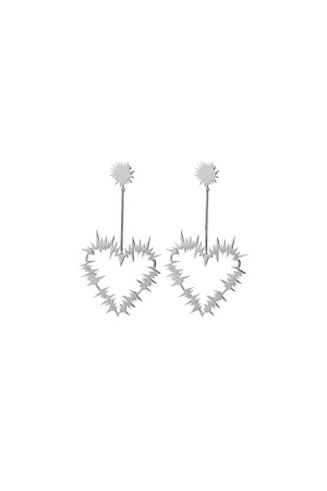 Karen Walker Schmuck Karen Walker Electric Heart Ohrringe - Sterling Silber