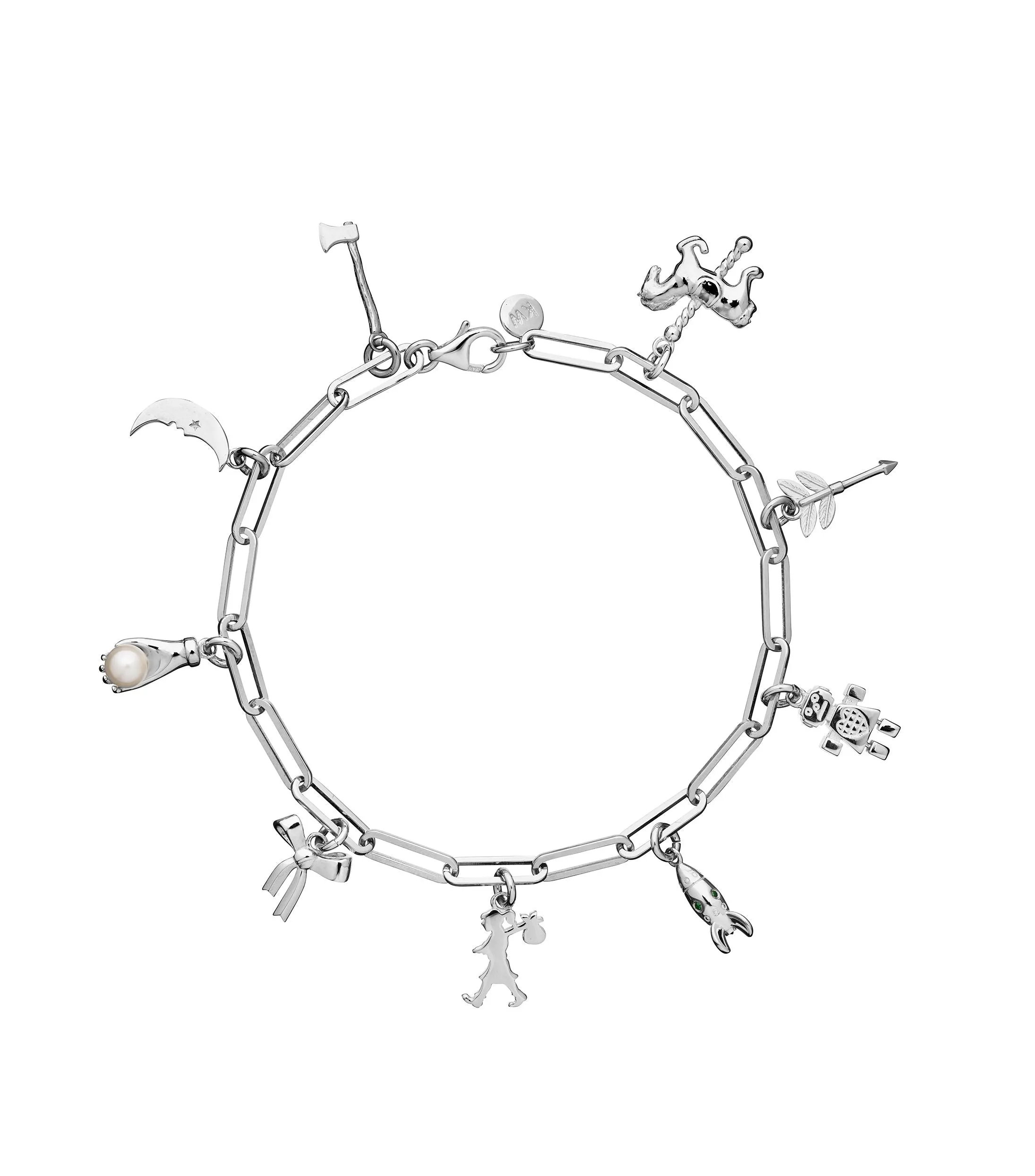 Karen Walker Schmuck Karen Walker - Volles Abenteuer Charme-Armband Silber
