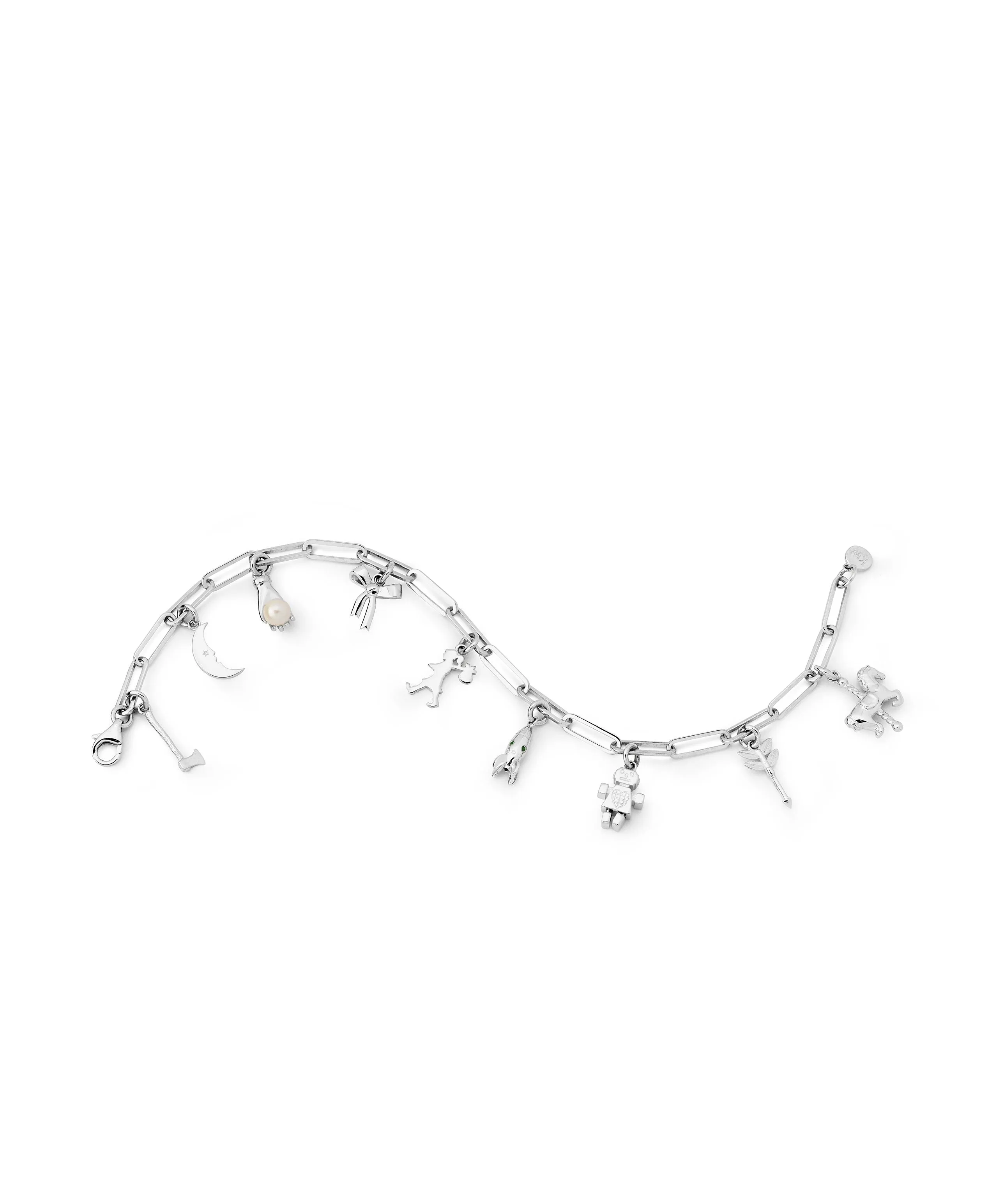 Karen Walker Schmuck Karen Walker - Volles Abenteuer Charme-Armband Silber