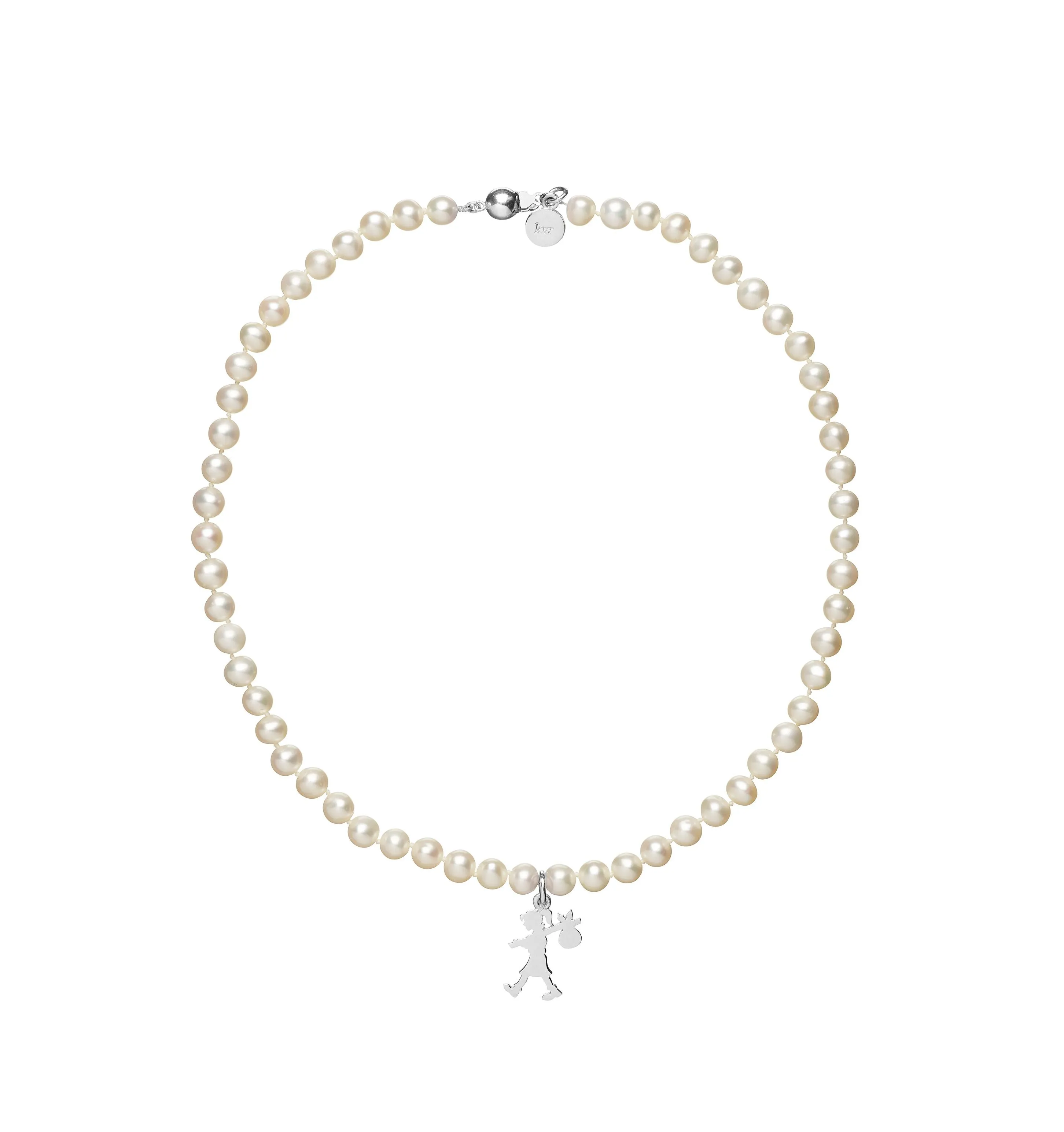 Karen Walker Schmuck Karen Walker - Mädchen mit allen Perlen Halskette Silber
