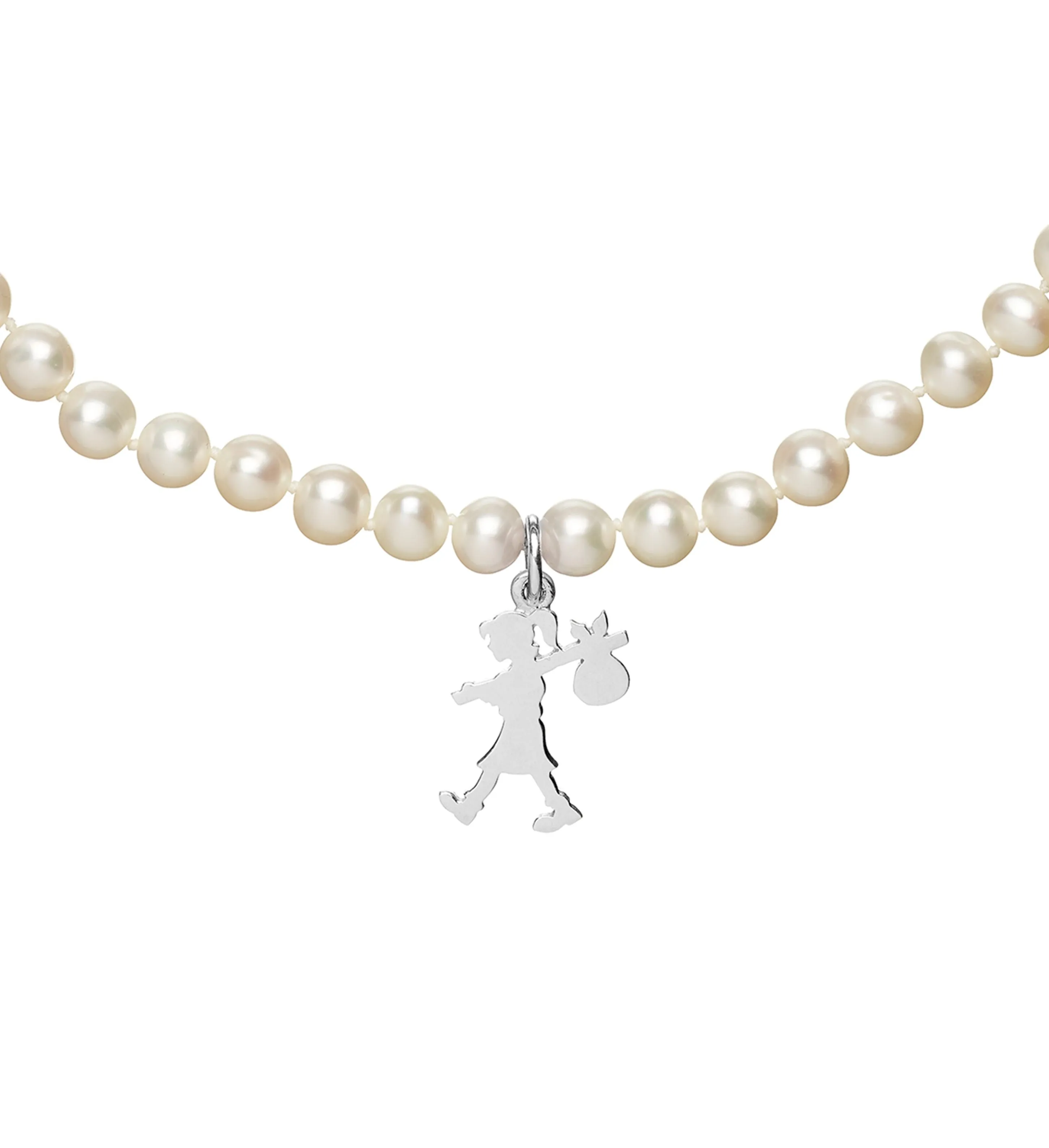 Karen Walker Schmuck Karen Walker - Mädchen mit allen Perlen Halskette Silber