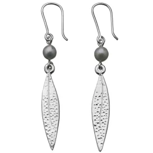 Karen Walker Schmuck Karen Walker Blatt Ohrringe - Silber, Perle