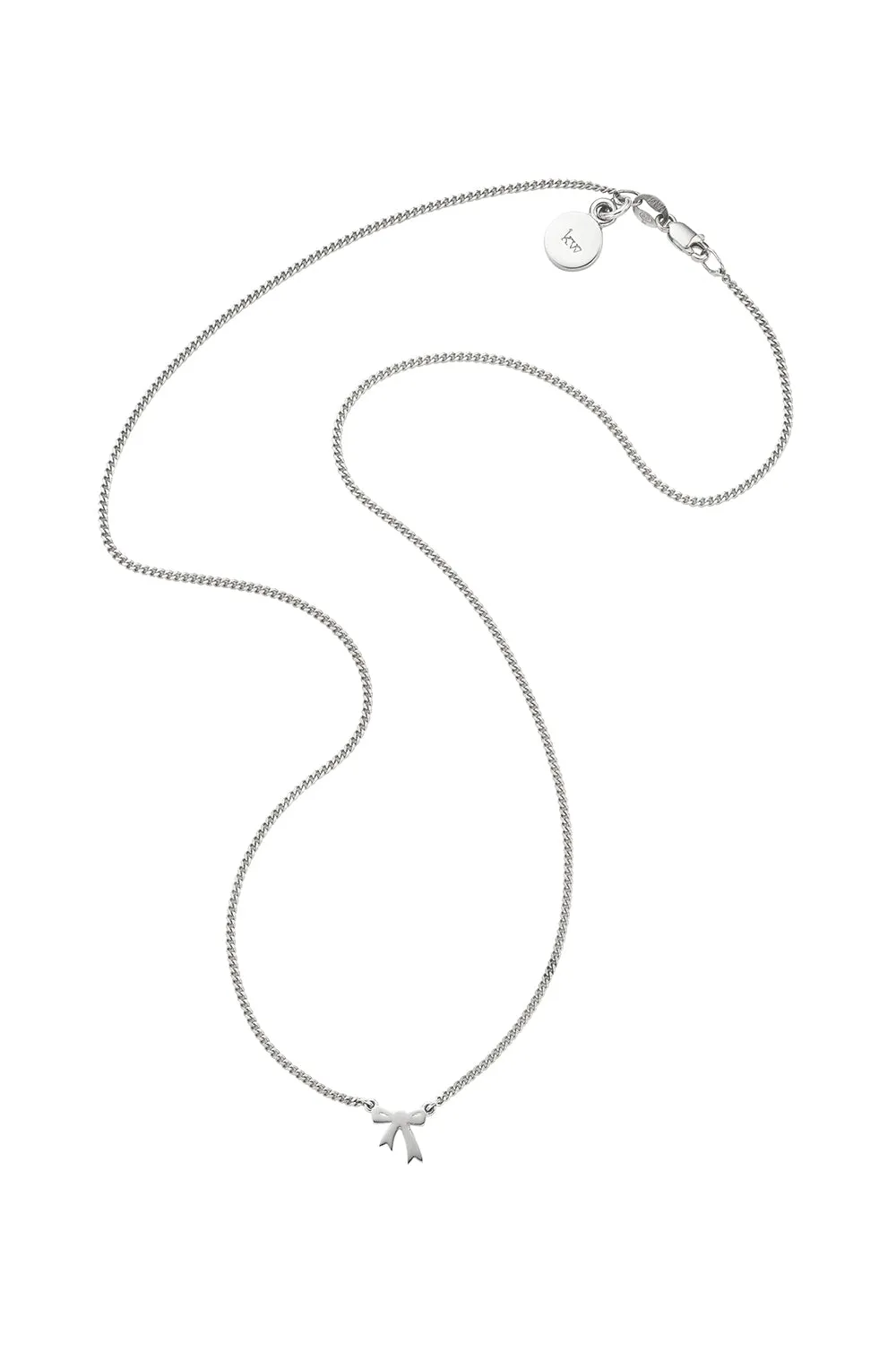 Karen Walker Schmuck Karen Walker Mini Schleifenkette - Silber