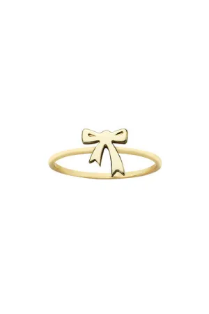 Karen Walker Schmuck Karen Walker Mini Schleifenring - 9 Karat Gold