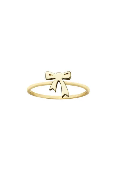 Karen Walker Schmuck Karen Walker Mini Schleifenring - 9 Karat Gold