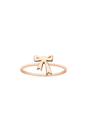 Karen Walker Schmuck Karen Walker Mini-Schleifenring - 9 Karat Roségold