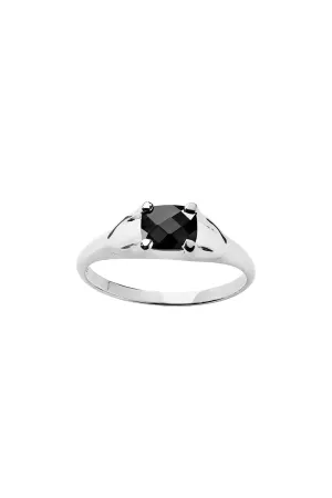 Karen Walker Schmuck Karen Walker - Mini Schachbrett Ring Onyx
