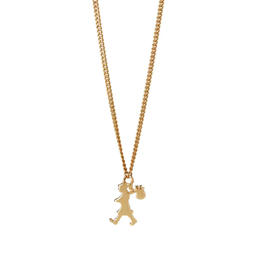 Karen Walker Schmuck Karen Walker - Mini Runaway Girl Halskette 9 Karat Gelbgold