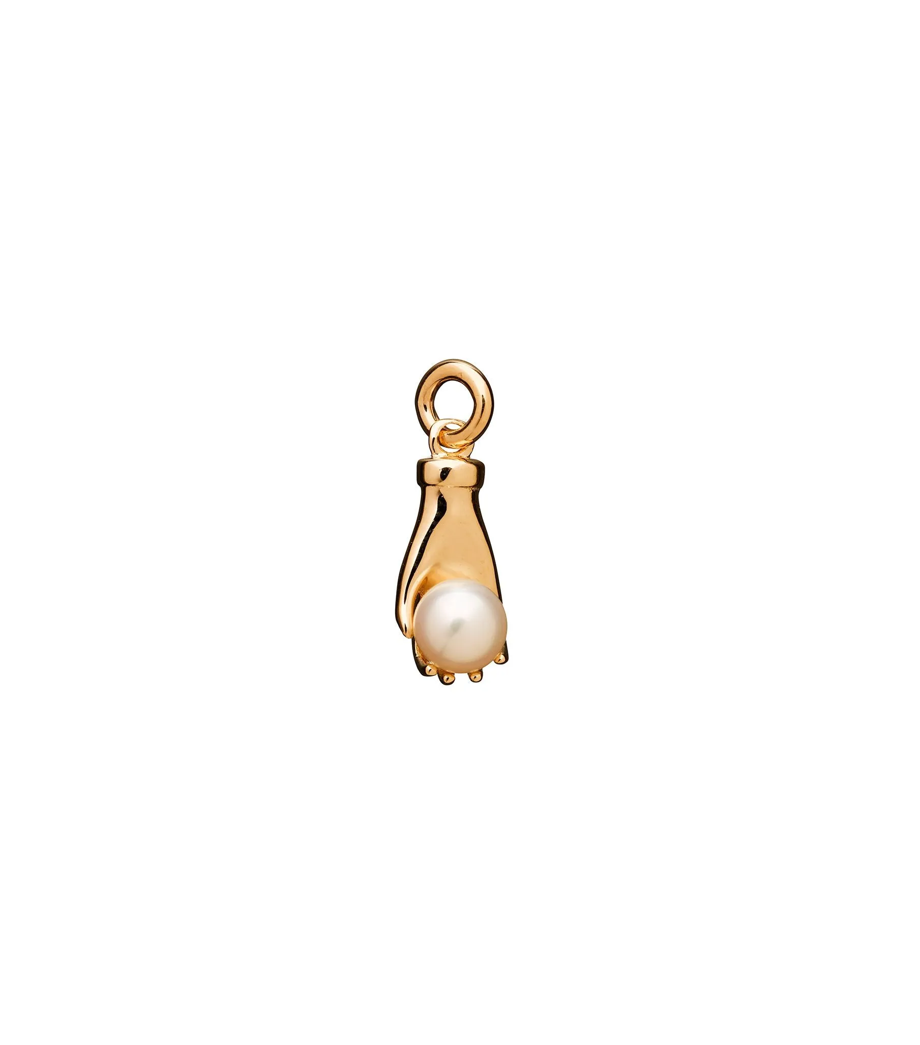 Karen Walker Schmuck Karen Walker - Mini Weisheit Handanhänger 9 Karat Gelbgold
