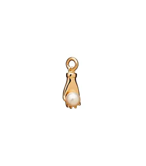 Karen Walker Schmuck Karen Walker - Mini Weisheit Handanhänger 9 Karat Gelbgold