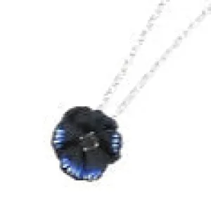 Karen Walker Schmuck Karen Walker -  Stiefmütterchen Emaille Blume Saphir