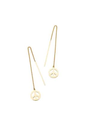Karen Walker Schmuck Karen Walker - Friedensfaden-Ohrringe Gold